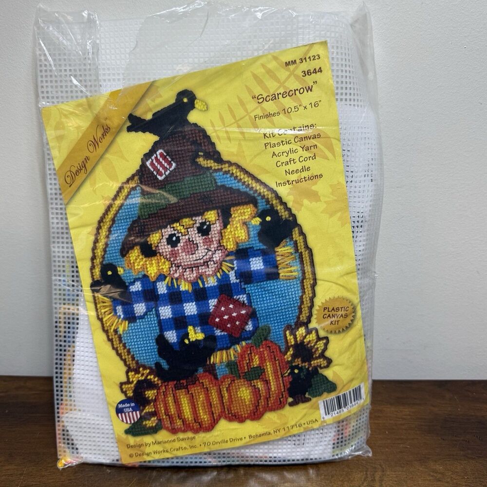 Design Works Thanks Scarecrow Plastic Canvas Kit 3758 New In Package